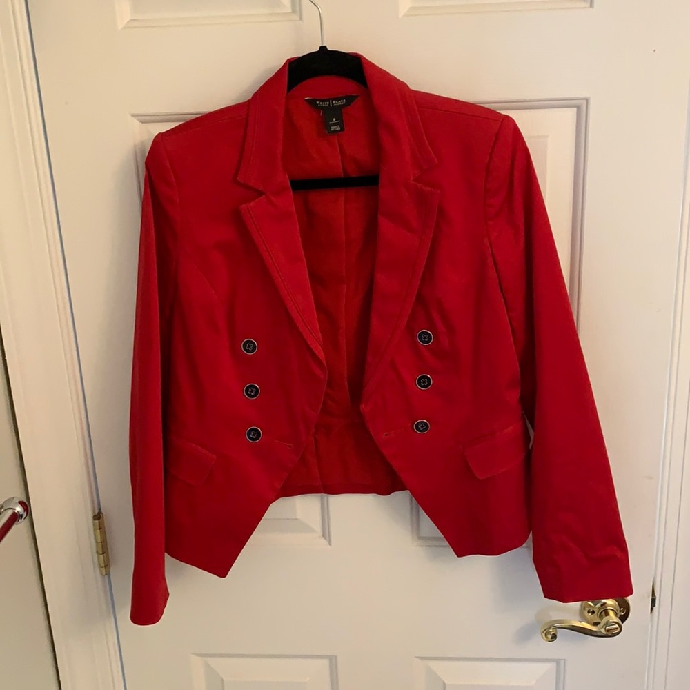White House Black Market Red Blazer